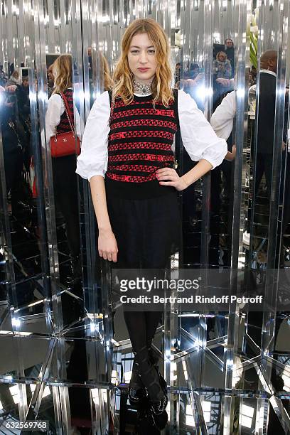 Sigrid Bouaziz attends the Chanel Haute Couture Spring Summer 2017 show as part of Paris Fashion Week on January 24, 2017 in Paris, France.
