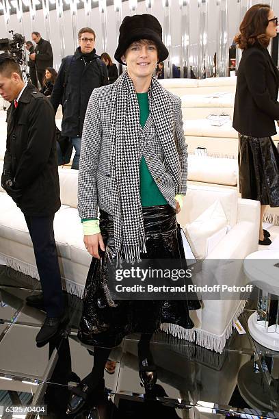 Stella Tennant attends the Chanel Haute Couture Spring Summer 2017 show as part of Paris Fashion Week on January 24, 2017 in Paris, France.