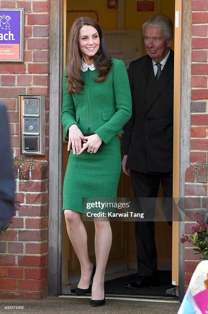 The Duchess of Cambridge Visits East Anglia's Children's Hospice At Quidenham