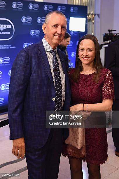 Peter Tighe and Christine Bowman attend the Longines Worlds Best Racehorse & Longines Worlds Best Horserace ceremony hosted by Longines and IFHA at...