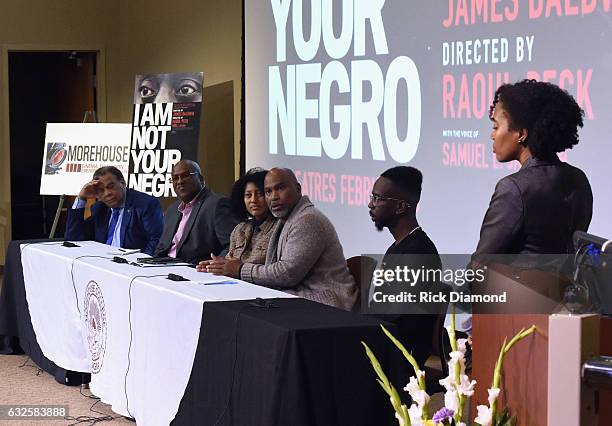 Civil Rights Icon/Ambassador Andrew Young, Georgia Equality's Rob Woods, AUC Baldwin Scholar Dr. Francine L. Allen, Clark Atlanta University Africian...