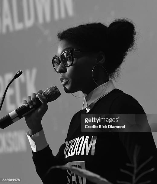 Singer/Songwriter Janelle Monae attends "I Am Not Your Negro" Atlanta Screening at Morehouse College on January 23, 2017 in Atlanta, Georgia.