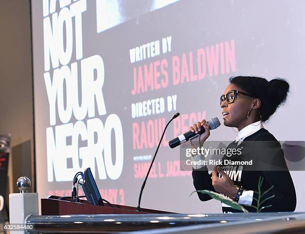 Singer/Songwriter Janelle Monae attends "I Am Not Your Negro" Atlanta Screening at Morehouse College on January 23, 2017 in Atlanta, Georgia.