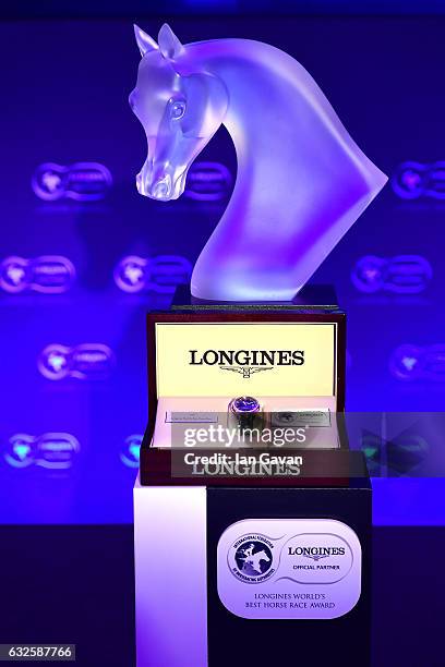 General view at the Longines Worlds Best Racehorse & Longines Worlds Best Horserace ceremony hosted by Longines and IFHA at Claridge's Hotel on...