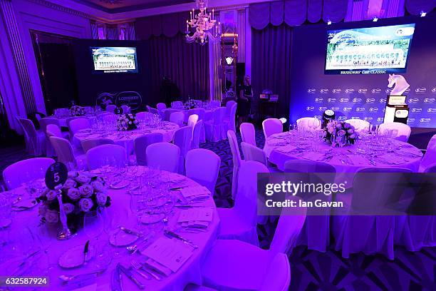 General view at the Longines Worlds Best Racehorse & Longines Worlds Best Horserace ceremony hosted by Longines and IFHA at Claridge's Hotel on...