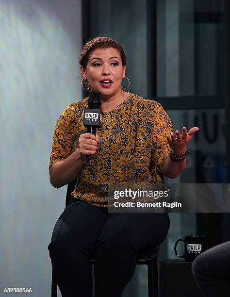 Actress Justina Machado attends the Build Series at Build Studio on January 24, 2017 in New York City.