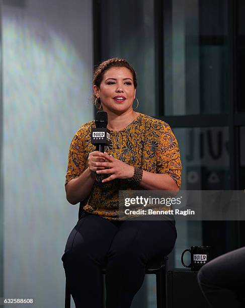 Actress Justina Machado attends the Build Series at Build Studio on January 24, 2017 in New York City.