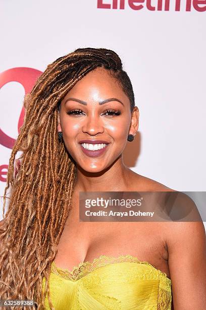Meagan Good attends the screening and panel for Lifetime's "Love By The 10th Date" at The London West Hollywood at Beverly Hills on January 23, 2017...