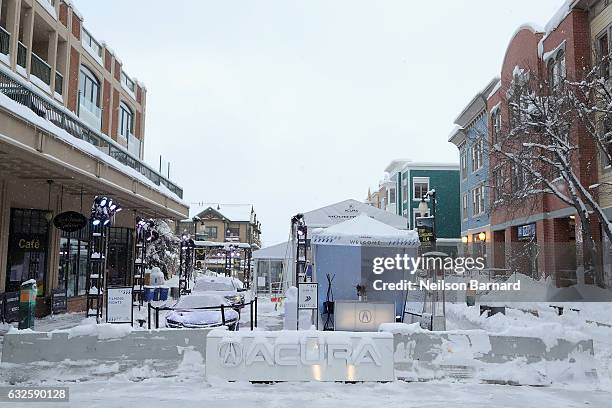 View of the Acura Festival Village during the Sundance Film Festival 2017 on January 24, 2017 in Park City, Utah.