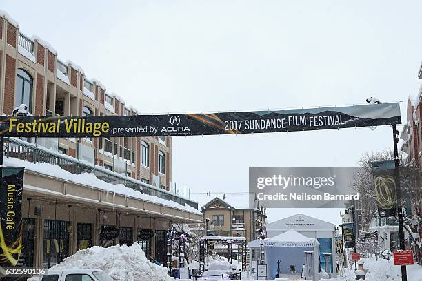 View of the Acura Festival Village during the Sundance Film Festival 2017 on January 24, 2017 in Park City, Utah.