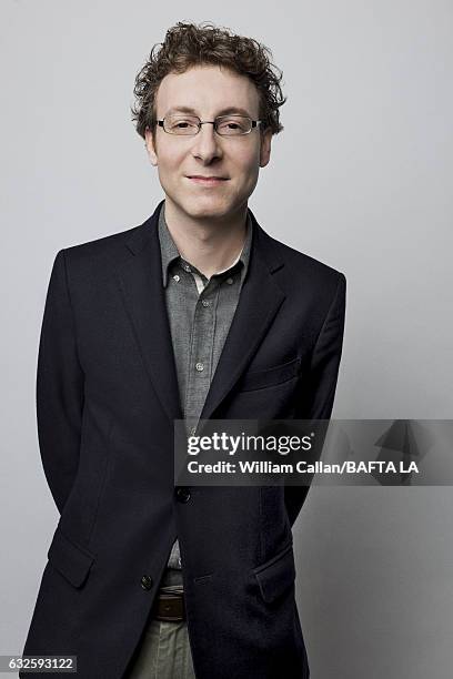 Nicholas Britell poses for a portraits at the BAFTA Tea Party at Four Seasons Hotel Los Angeles at Beverly Hills on January 7, 2017 in Los Angeles,...
