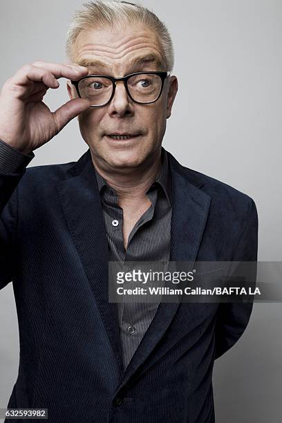 Stephen Daldry poses for a portraits at the BAFTA Tea Party at Four Seasons Hotel Los Angeles at Beverly Hills on January 7, 2017 in Los Angeles,...