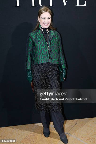 Becca Cason Thrash attends the Giorgio Armani Prive Haute Couture Spring Summer 2017 show as part of Paris Fashion Week on January 24, 2017 in Paris,...