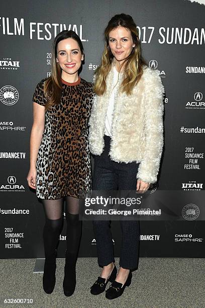 Filmmaker, Zoe Lister-Jones and Actress, Brooklyn Decker attend the "Band Aid" Premiere at Eccles Center Theatre on January 24, 2017 in Park City,...