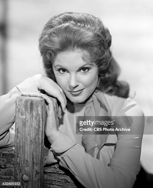Karen Sharpe as Laura Thomas in the CBS western television program "Johnny Ringo." Image dated: July 24 Hollywood, CA.