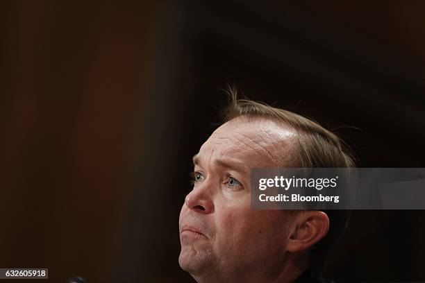 Representative Mick Mulvaney, a Republican from South Carolina and Office of Management and Budget director nominee for U.S. President Donald Trump,...