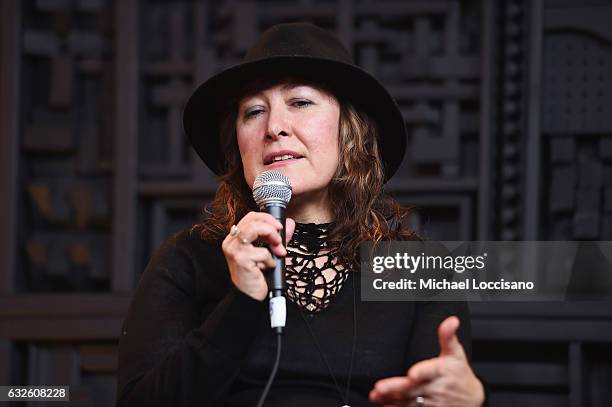 Filmmaker Athina Tsangari attends the Cinema Cafe at Filmmaker Lodge on January 24, 2017 in Park City, Utah.