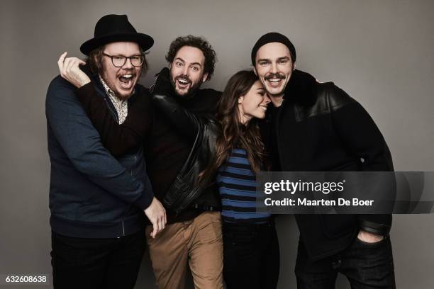 Writer Ben York Jones, filmmaker Drake Doremus and actors Laia Costa and Nicholas Hoult from the film 'Newness' posein the Getty Images Portrait...