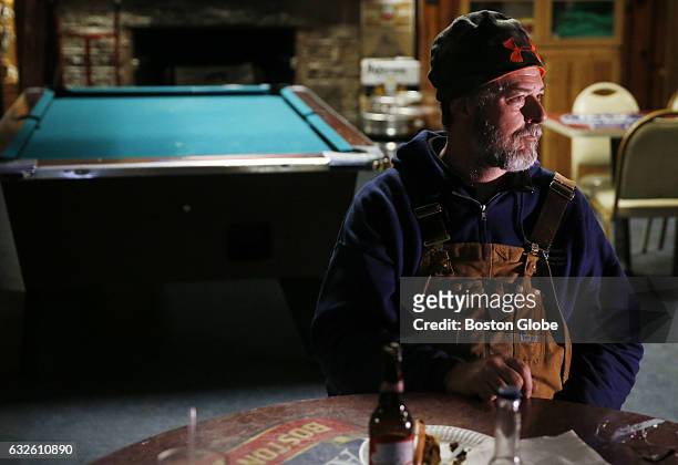 Ira Shank, of Gloucester sits for an interview inside the bar Pratty's CAV in Gloucester, MA, where "Manchester By The Sea" was filmed, on Jan. 24,...