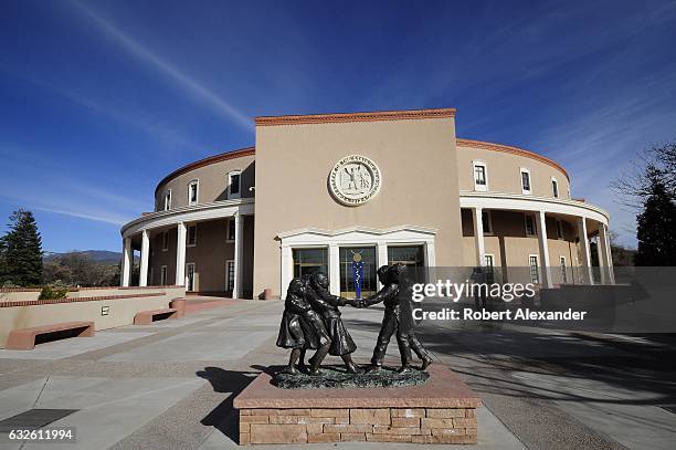 The New Mexico State Capitol, the only round state capitol in the United States, is informally known as 'the Roundhouse'.