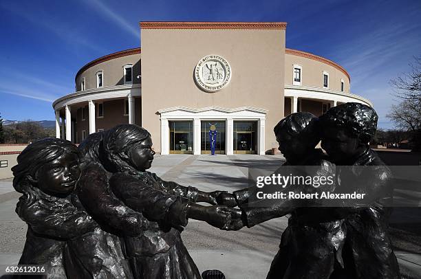 The New Mexico State Capitol, the only round state capitol in the United States, is informally known as 'the Roundhouse'.