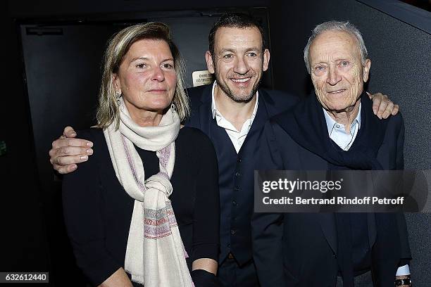 Sophie Seydoux, Dany Boon and Jerome Seydoux attend "Raid Dingue" Paris Premiere at Cinema Pathe Beaugrenelle on January 24, 2017 in Paris, France.