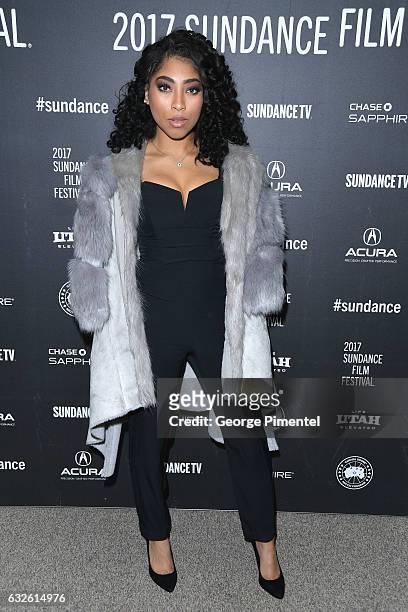 Actress Adriyan Rae attends the "Burning Sands" Premiere at Eccles Center Theatre on January 24, 2017 in Park City, Utah.