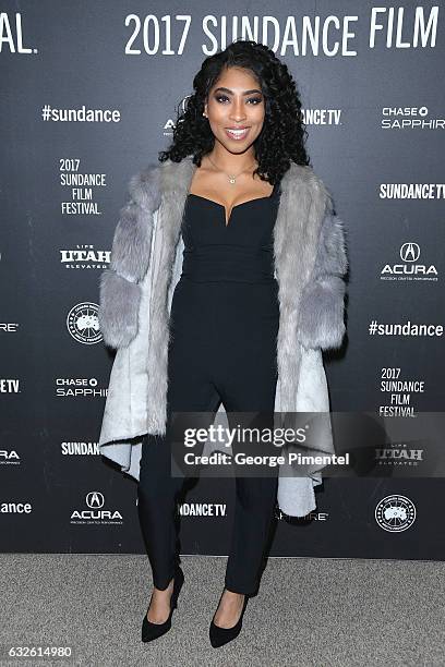 Actress Adriyan Rae attends the "Burning Sands" Premiere at Eccles Center Theatre on January 24, 2017 in Park City, Utah.