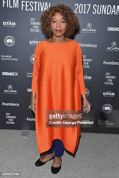 Actress Alfre Woodard attends the "Burning Sands" Premiere at Eccles Center Theatre on January 24, 2017 in Park City, Utah.