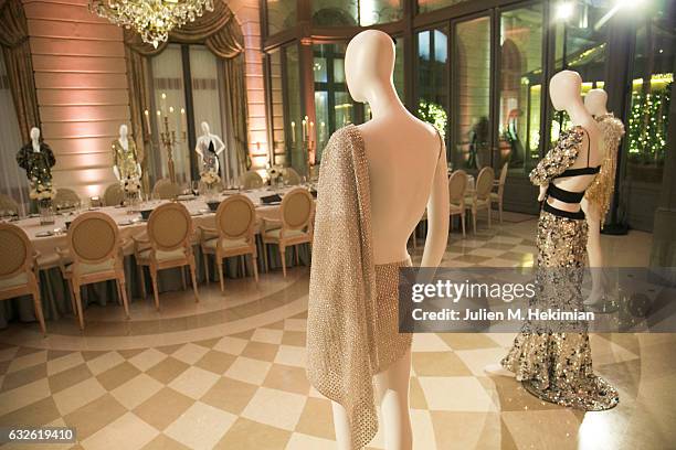 General view during the Swarovski Celebrates 10 Seasons X Alexandre Vauthier cocktail and dinner at Hotel Ritz on January 24, 2017 in Paris, France.