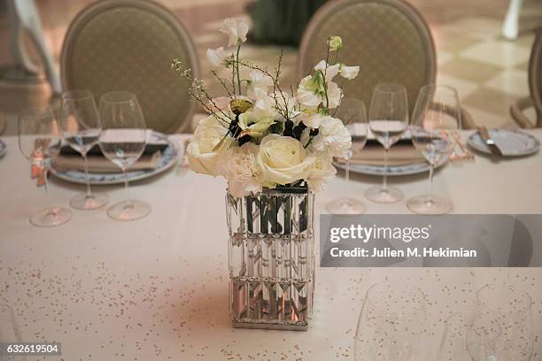 General view during the Swarovski Celebrates 10 Seasons X Alexandre Vauthier cocktail and dinner at Hotel Ritz on January 24, 2017 in Paris, France.