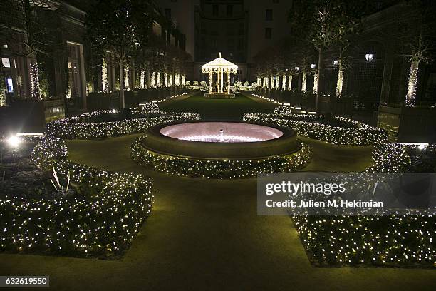 General view during the Swarovski Celebrates 10 Seasons X Alexandre Vauthier cocktail and dinner at Hotel Ritz on January 24, 2017 in Paris, France.