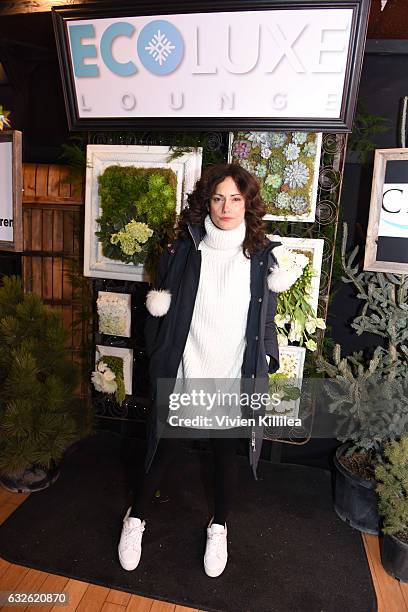 Actress Natalie Brown attends EcoLuxe Lounge Ten Years at Sundance on January 22, 2017 in Park City, Utah.