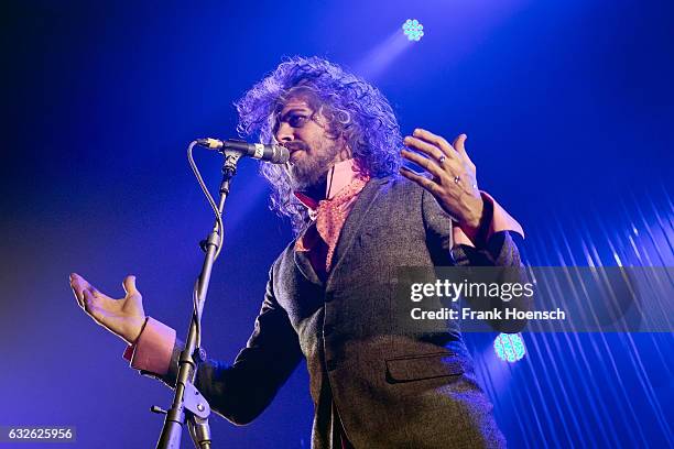 Singer Wayne Coyne of the American band The Flaming Lips performs live during a concert at the Huxleys on January 24, 2017 in Berlin, Germany.