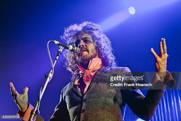 Singer Wayne Coyne of the American band The Flaming Lips performs live during a concert at the Huxleys on January 24, 2017 in Berlin, Germany.