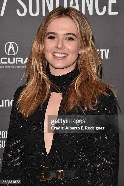 Actress Zoey Deutch attends the "Rebel In The Rye" Premiere on day 6 of the 2017 Sundance Film Festival at Eccles Center Theatre on January 24, 2017...