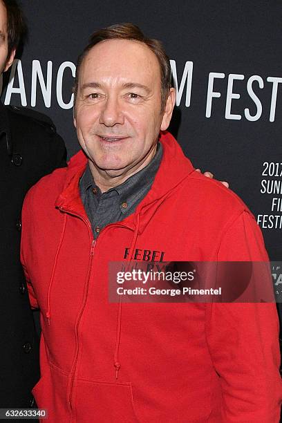 Actor Kevin Spacey attends the "Rebel In The Rye" Premiere at Eccles Center Theatre on January 24, 2017 in Park City, Utah.