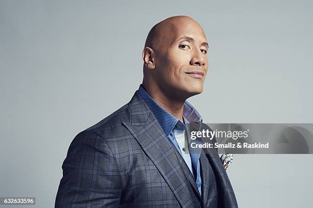 Dwayne Johnson, aka The Rock, poses for a portrait at the 2017 People's Choice Awards at the Microsoft Theater on January 18, 2017 in Los Angeles,...