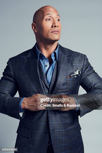 Dwayne Sims Dwayne Johnson, aka The Rock, poses for a portrait at the 2017... News ...