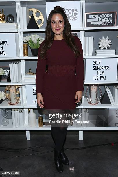 Actress Angelique Cabral attends the 2017 Sundance Film Festival premiere of BandAid, hosted at PepsiCos Creators League Studio on January 24, 2017...