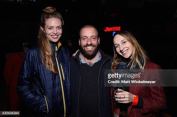Katie Rediger, Sam Foreman, and Ana Kerrigan attend the Shorts Program Awards And Party Presented By YouTube at Jupiter Bowl on January 24, 2017 in...
