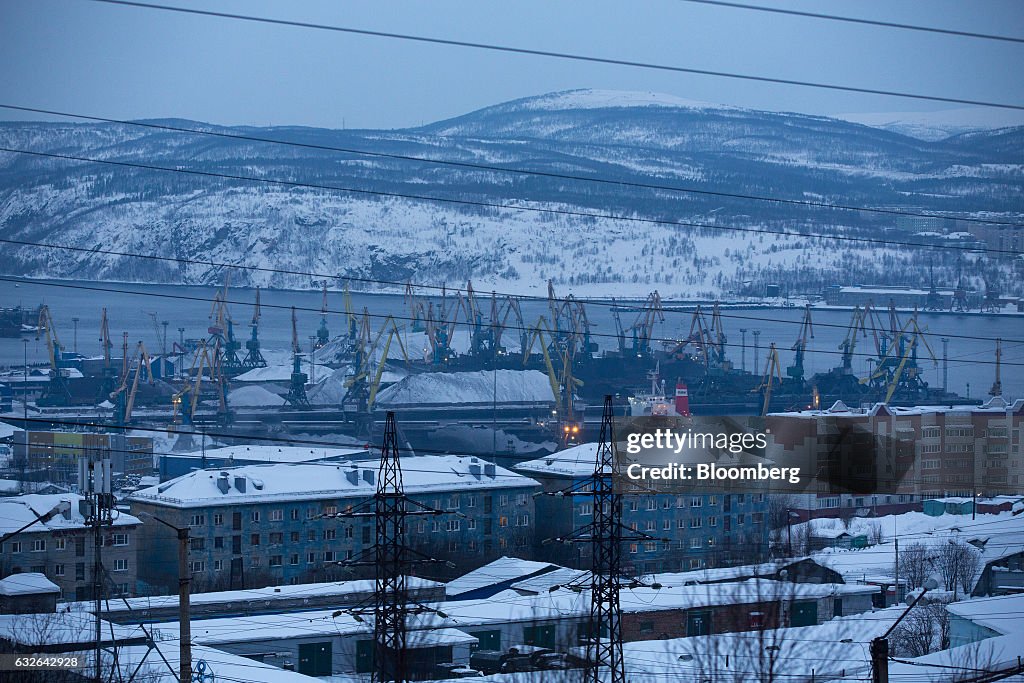 Shipping And Freight At Murmansk Port