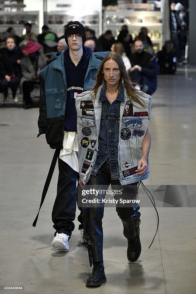 Vetements : Runway - Paris Fashion Week - Haute Couture Spring Summer 2017