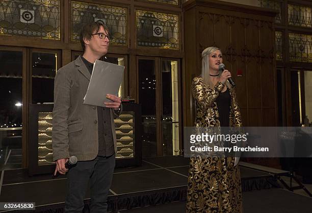 Chicago Chapter President Justin Roberts and Executive Director Sarah Jansen during the Recording Academy Chicago Chapter Nominee Reception and...