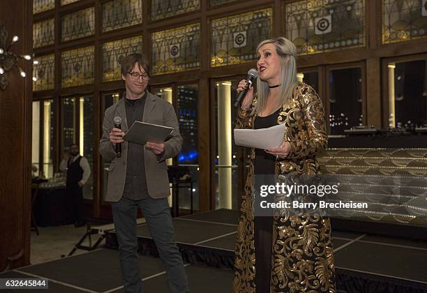 Chicago Chapter President Justin Roberts and Executive Director Sarah Jansen during the Recording Academy Chicago Chapter Nominee Reception and...