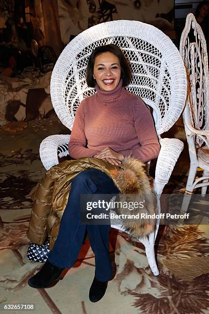Actress Saida Jawad attends the Franck Sorbier Haute Couture Spring Summer 2017 show as part of Paris Fashion Week on January 25, 2017 in Paris,...