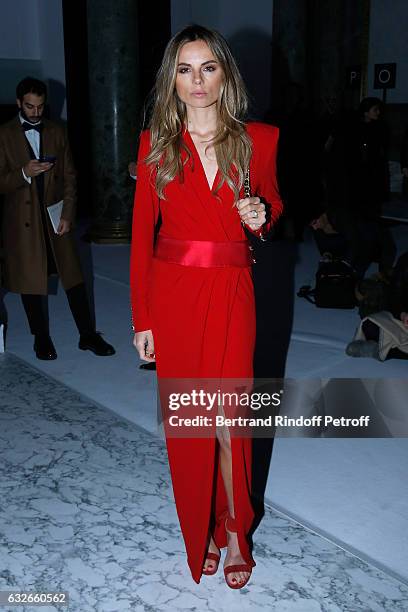 Alina Baikova attends the Elie Saab Haute Couture Spring Summer 2017 show as part of Paris Fashion Week on January 25, 2017 in Paris, France.