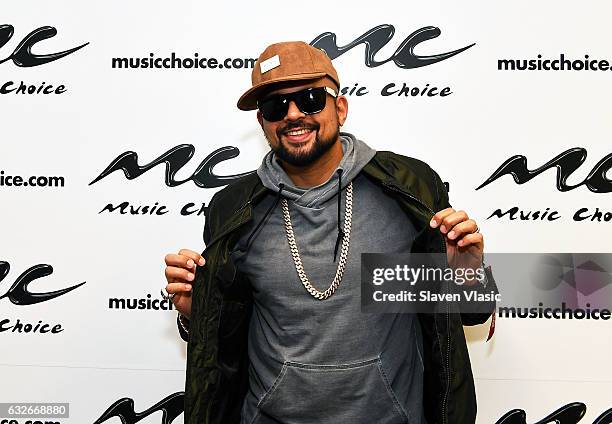 Rapper Sean Paul visits Music Choice on January 25, 2017 in New York City.