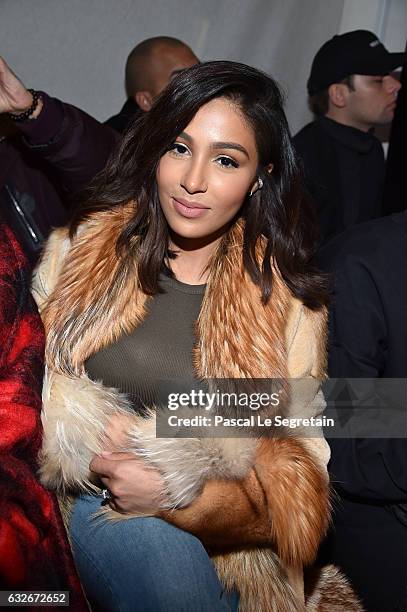 Majda Sakho attends the Jean Paul Gaultier Haute Couture Spring Summer 2017 show as part of Paris Fashion Week on January 25, 2017 in Paris, France.