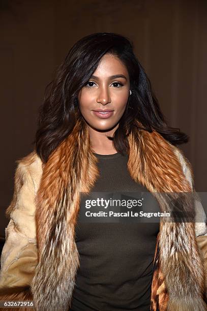 Majda Sakho attends the Jean Paul Gaultier Haute Couture Spring Summer 2017 show as part of Paris Fashion Week on January 25, 2017 in Paris, France.